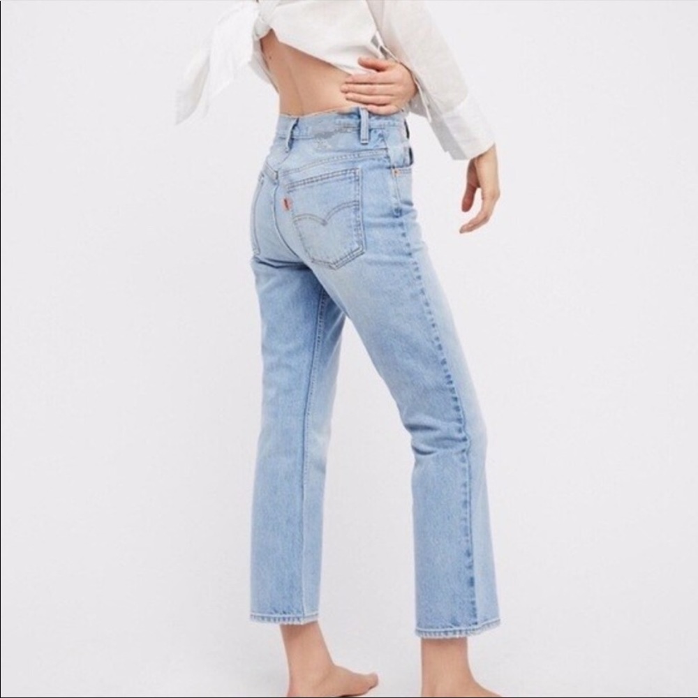 Levi’s kick flare crop jeans